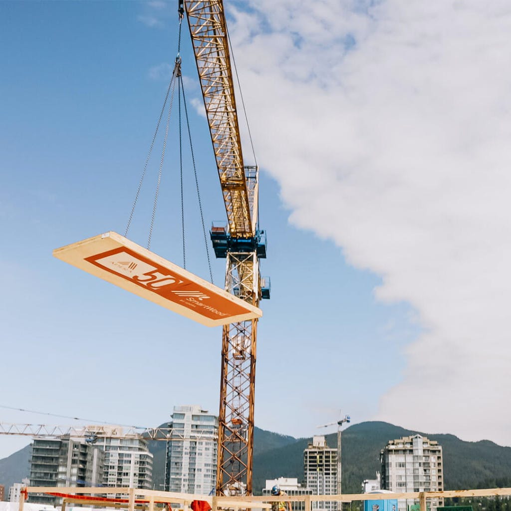 Crane in a construction site
